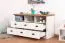 Soggiorno completo 8 pezzi | Set A Segnas | Bianco pino e marrone rovere | Stile country accogliente