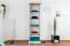 Armadio stile country 1 anta "Badile" 11 | pino bianco/marrone | 187 x 57 x 39 cm | 4 ripiani robusti
