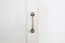 Armadio stile country 1 anta "Badile" 11 | pino bianco/marrone | 187 x 57 x 39 cm | 4 ripiani robusti