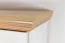 Armadio stile country 1 anta "Badile" 11 | pino bianco/marrone | 187 x 57 x 39 cm | 4 ripiani robusti