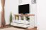 Mobile TV per soggiorno | 6 cassetti, 3 ripiani | pino bianco/marrone | 75 x 127 x 46 cm