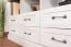 Mobile TV per soggiorno | 6 cassetti, 3 ripiani | pino bianco/marrone | 75 x 127 x 46 cm