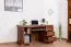 Scrivania Sentis 06, colore: marrone scuro - 77 x 147 x 60 cm (H x L x P)
