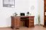 Scrivania Sentis 06, colore: marrone scuro - 77 x 147 x 60 cm (H x L x P)
