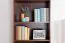 Libreria alta Sentis 19 marrone scuro | 5 scomparti spaziosi | 193 x 68 x 40 cm | Stile country elegante
