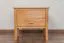 Comodino in faggio massello | Finitura naturale | 50 x 53 x 42 cm | 2 cassetti | "Wooden Nature" 137