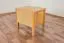 Comodino in faggio massello | Finitura naturale | 50 x 53 x 42 cm | 2 cassetti | "Wooden Nature" 137