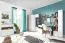 Scaffale per cameretta Lede 04 | Grigio, rovere e bianco | 190 x 60 x 40 cm | Design moderno