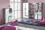 Cameretta completa 8 pezzi Oskar | Moderno antracite/bianco | Design versatile per bambini