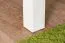 Soggiorno completo 5 pezzi stile country | Set G "Badile" | Bianco pino e marrone | Design accogliente