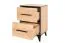 Comodino Altels 22 | Rovere Riviera e Marrone Scuro | 68 x 47 x 40 cm | 2 Cassetti