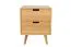 Comodino in rovere massiccio naturale Aurornis 49 | Design moderno | 2 cassetti | 64 x 50 x 40 cm