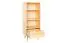Libreria Aurornis 23 in pino massiccio naturale | 125 x 50 x 40 cm | Design moderno | Spazio ottimizzato