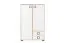 Cameretta - Armadietto "Benjamin" 27, faggio / bianco - 134 x 86 x 37 cm (h x l x p)