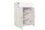 Cassettiera in legno di pino massiccio bianco Columba 02 | 1 cassetto, 3 scomparti | 123 x 80 x 50 cm | Montaggio rapido