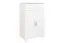 Cassettiera in legno di pino massiccio bianco Columba 02 | 1 cassetto, 3 scomparti | 123 x 80 x 50 cm | Montaggio rapido