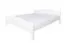Letto matrimoniale in pino massiccio bianco 112, elegante letto per ospiti, con rete a doghe, superficie di appoggio 180 x 200 cm, resistente e moderno, montaggio rapido e semplice