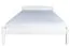 Letto matrimoniale bianco, letto moderno per ospiti pino massiccio 85, rete a doghe inclusa, superficie di appoggio 160 x 200 cm, design semplice, montaggio facile