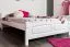 Letto francese pino massello bianco 79 | 140 x 200 cm | Rete a doghe inclusa | Design moderno e robusto