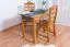 Tavolo pino massello color ontano Junco 227B | 120 x 60 cm | Design moderno e stabile