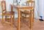 Sedia in pino massello color ontano Junco 247 | Design moderno | 93 x 44 x 43 cm | Comfort e stile