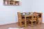 Tavolo in legno massello Junco 228C | Pino e ontano | 120 x 70 cm | Design moderno e robusto