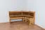 Panca angolare in pino massello ontano Junco 244 | Design moderno | 85 x 111 x 151,50 cm