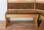 Panca angolare in pino massello ontano Junco 244 | Design moderno | 85 x 111 x 151,50 cm