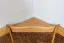 Panca angolare in pino massello ontano Junco 244 | Design moderno | 85 x 111 x 151,50 cm