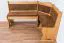 Panca angolare in pino massello ontano Junco 244 | Design moderno | 85 x 111 x 151,50 cm