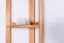 Scaffale angolare in pino massello color ontano Junco 59 | 200 x 40 x 30 cm | Design moderno | Stabile e capiente