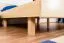 Letto matrimoniale 116, faggio massello, naturale, incl. rete a doghe - 160 x 200 cm