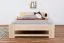 Letto francese faggio massello naturale 110A | Rete a doghe inclusa | 140 x 200 cm | Design moderno