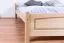 Letto matrimoniale king size 117G | Faggio massiccio naturale | Rete a doghe inclusa | 180 x 200 cm
