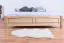 Letto matrimoniale king size 117G | Faggio massiccio naturale | Rete a doghe inclusa | 180 x 200 cm