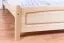 Letto matrimoniale king size 117G | Faggio massiccio naturale | Rete a doghe inclusa | 180 x 200 cm