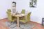 Tavolo ovale in pino massello naturale Junco 232B | 150 x 75 cm | Design moderno | Ampio piano d'appoggio