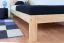 Letto singolo 74, pino massello, naturale, incl. rete a doghe - 100 x 200 cm