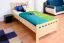 Letto singolo 68, pino massello, naturale, incl. rete a doghe - 90 x 200 cm