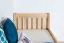 Letto singolo 107, faggio massello, naturale, incl. rete a doghe - 80 x 200 cm