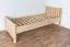 Letto singolo 107, faggio massello, naturale, incl. rete a doghe - 80 x 200 cm