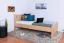 Letto singolo 109, faggio massello, naturale, incl. rete a doghe - 90 x 200 cm