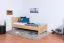 Letto singolo 109, faggio massello, naturale, incl. rete a doghe - 90 x 200 cm