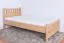 Letto singolo 109, faggio massello, naturale, incl. rete a doghe - 90 x 200 cm