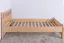 Letto singolo 109, faggio massello, naturale, incl. rete a doghe - 90 x 200 cm