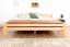Letto super king size "Easy Premium Line" K4 in faggio massello naturale, 200 x 200 cm