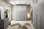 Estensione per armadio Edegem 02 | colore: grigio platino | 3 ante | 2 scomparti | bordi ABS | 150 x 61 x 40 cm