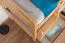 Letto a castello "Easy Premium Line" K21/h in faggio massello naturale, incl. 2 cassetti e 2 pannelli laterali - 90 x 200 cm, divisibile