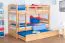 Letto a castello divisibile Easy Premium Line K18/h | Faggio massello naturale | Letto a scomparsa | 90x200 cm