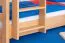 Letto a castello divisibile Easy Premium Line K18/h | Faggio massello naturale | Letto a scomparsa | 90x200 cm